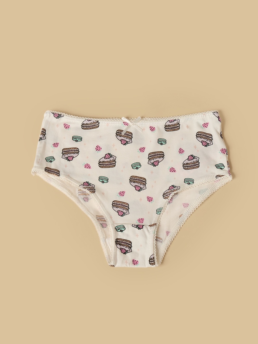Pack of 5 - Food Print Boyleg Briefs