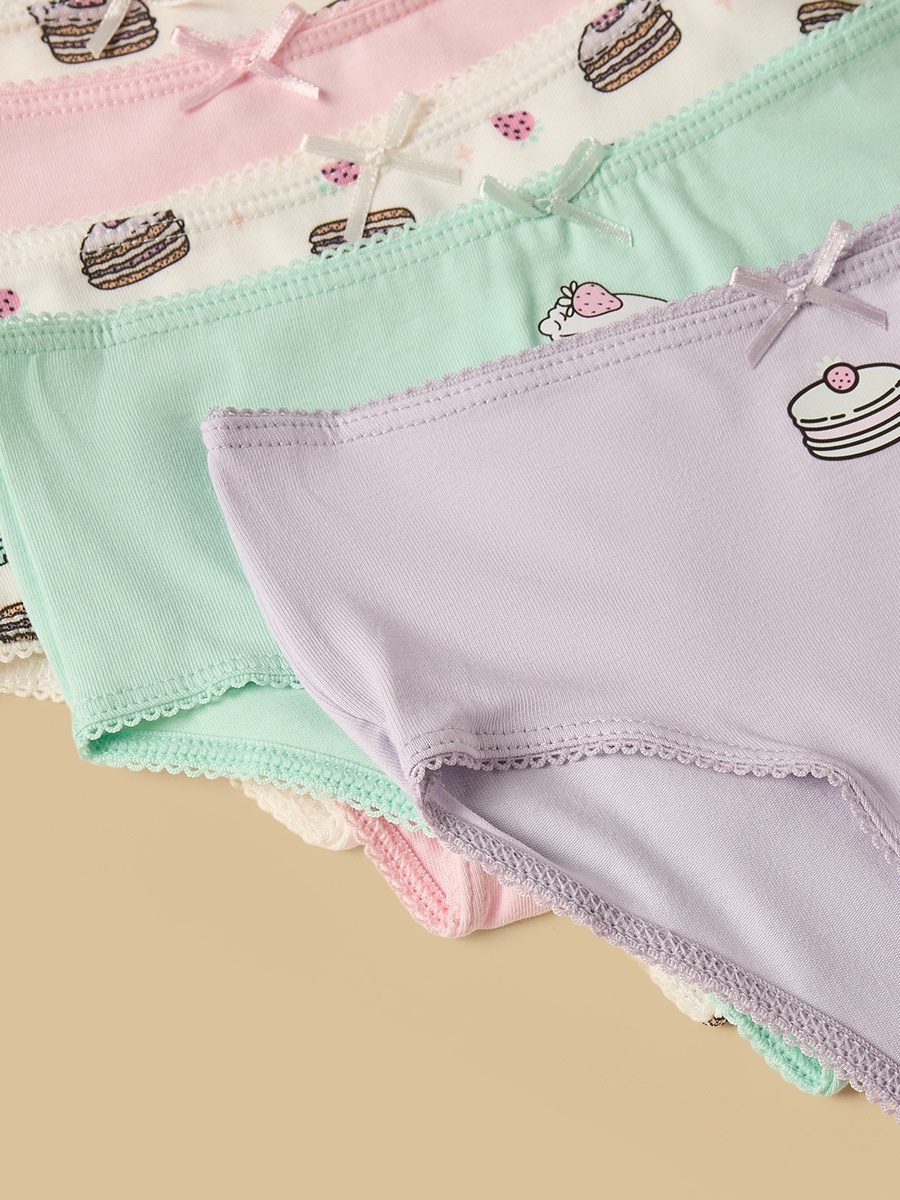 Pack of 5 - Food Print Boyleg Briefs