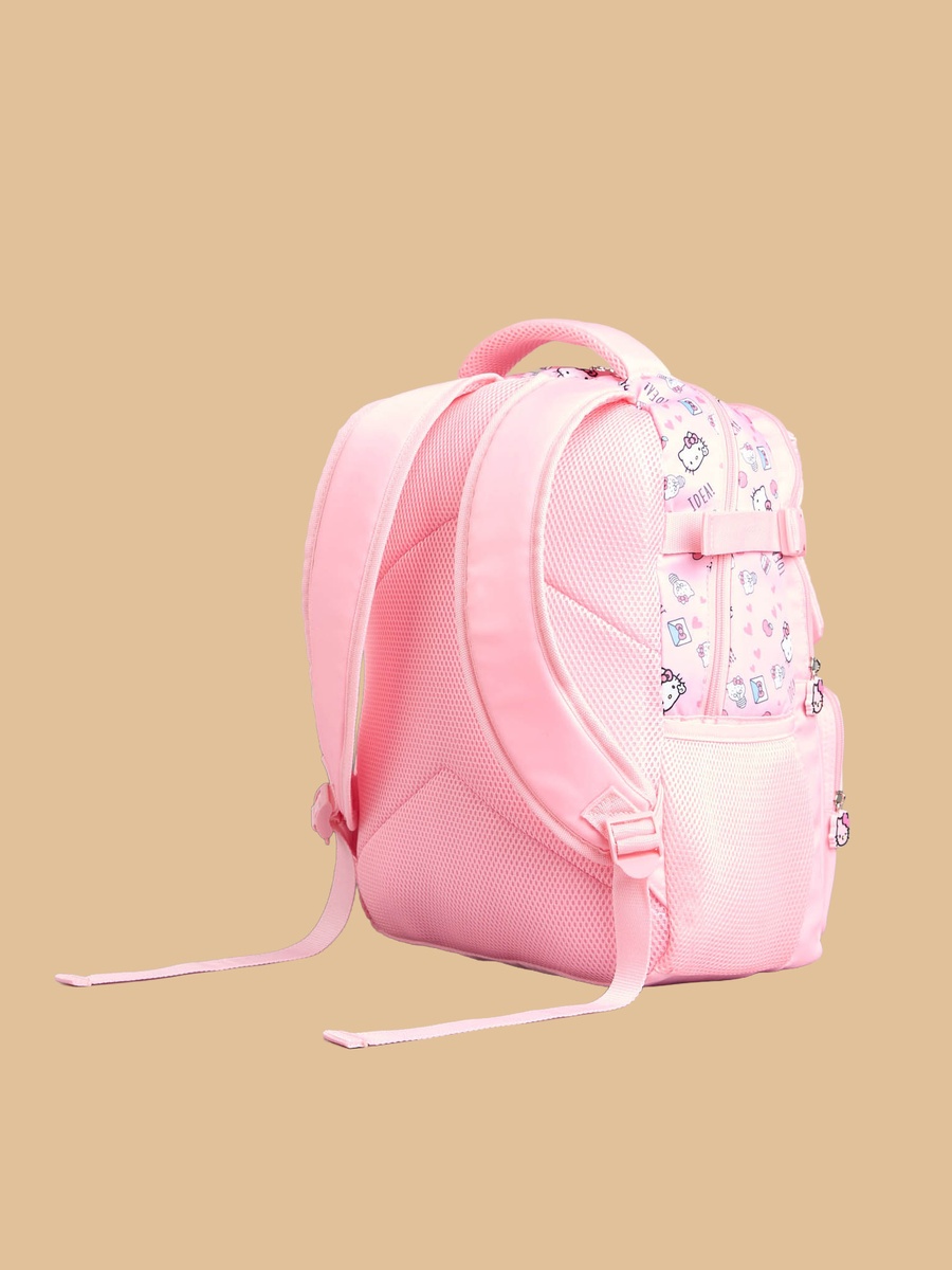 Hello Kitty Print Backpack with Adjustable Shoulder Straps