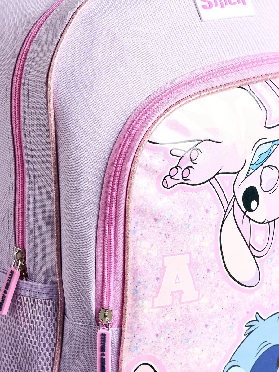 Stitch and Angel Print 5-Piece Backpack Set