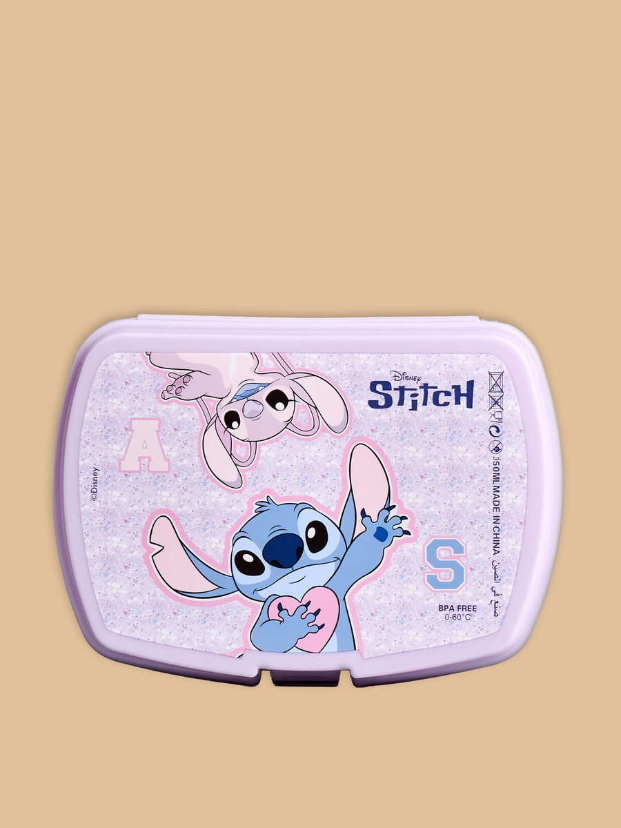 Stitch and Angel Print 5-Piece Backpack Set