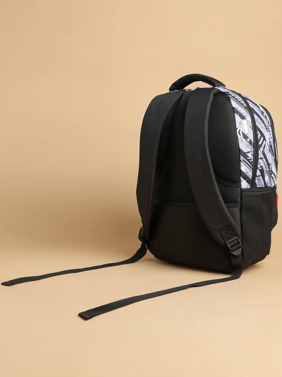 Spider-Man Print Backpack with Adjustable Shoulder Straps and Zip Closure