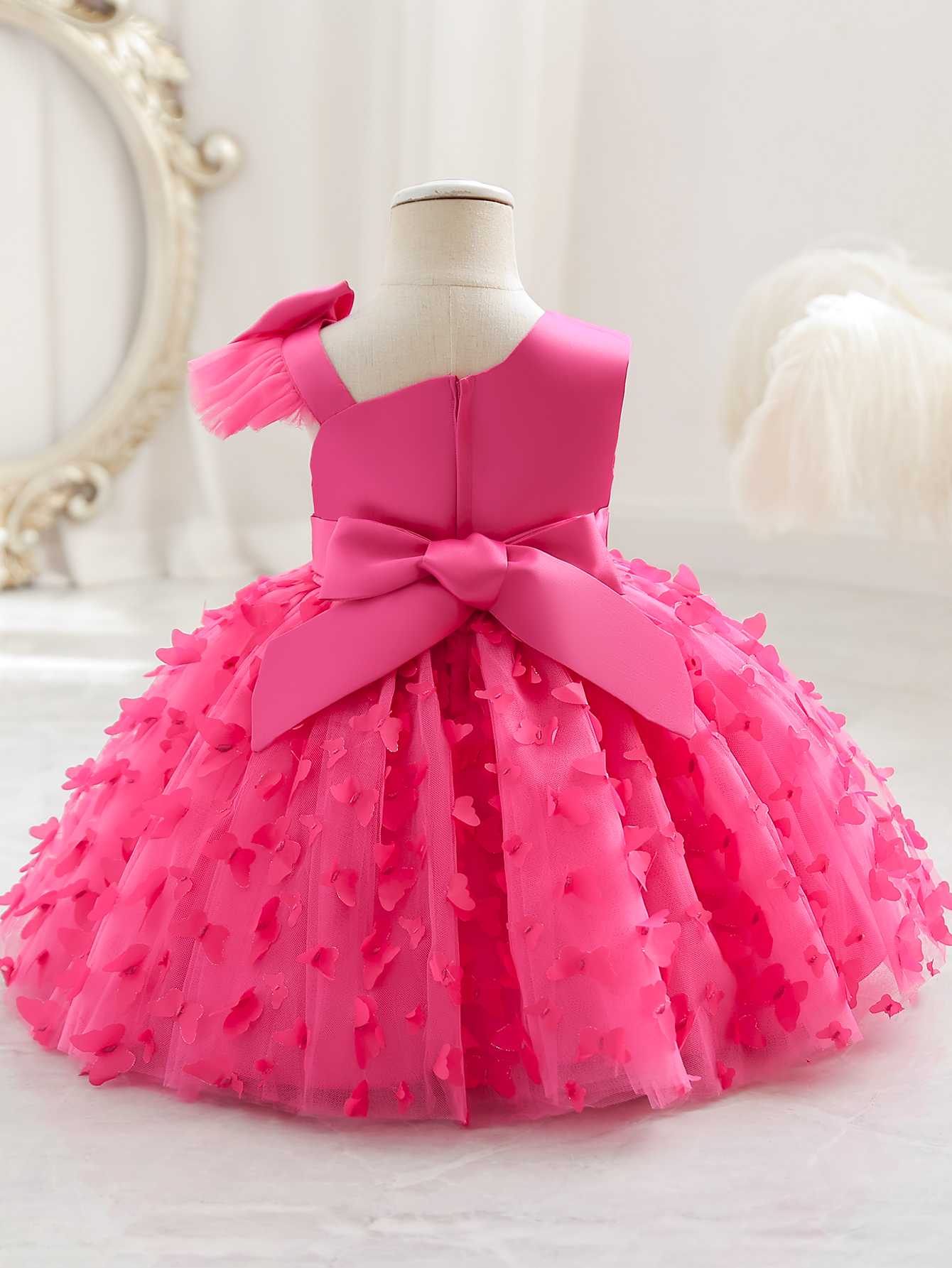 Neon Pink Butterfly Dress