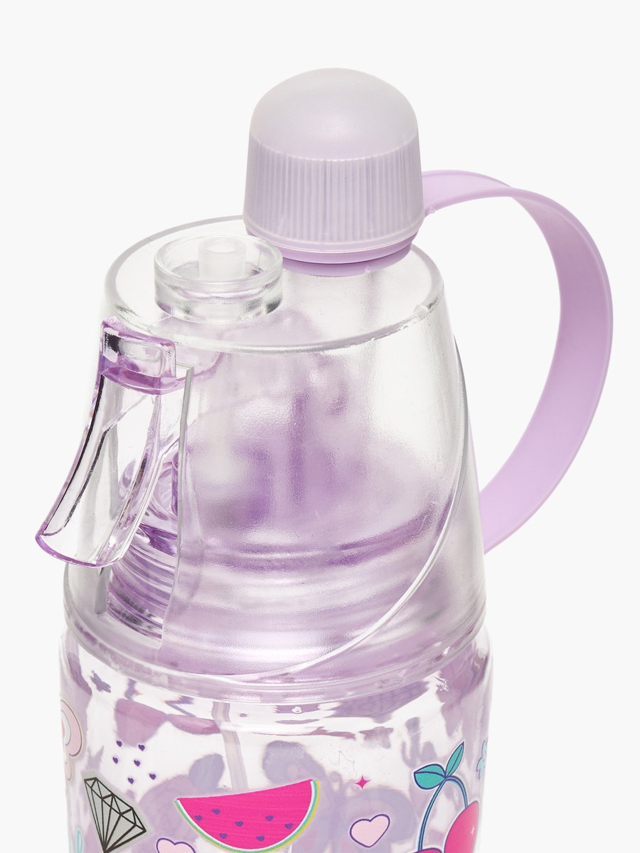 Butterfly Print Water Bottle with Spray