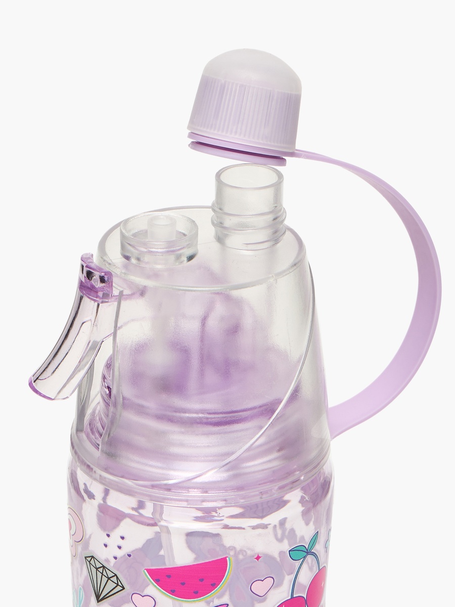 Butterfly Print Water Bottle with Spray