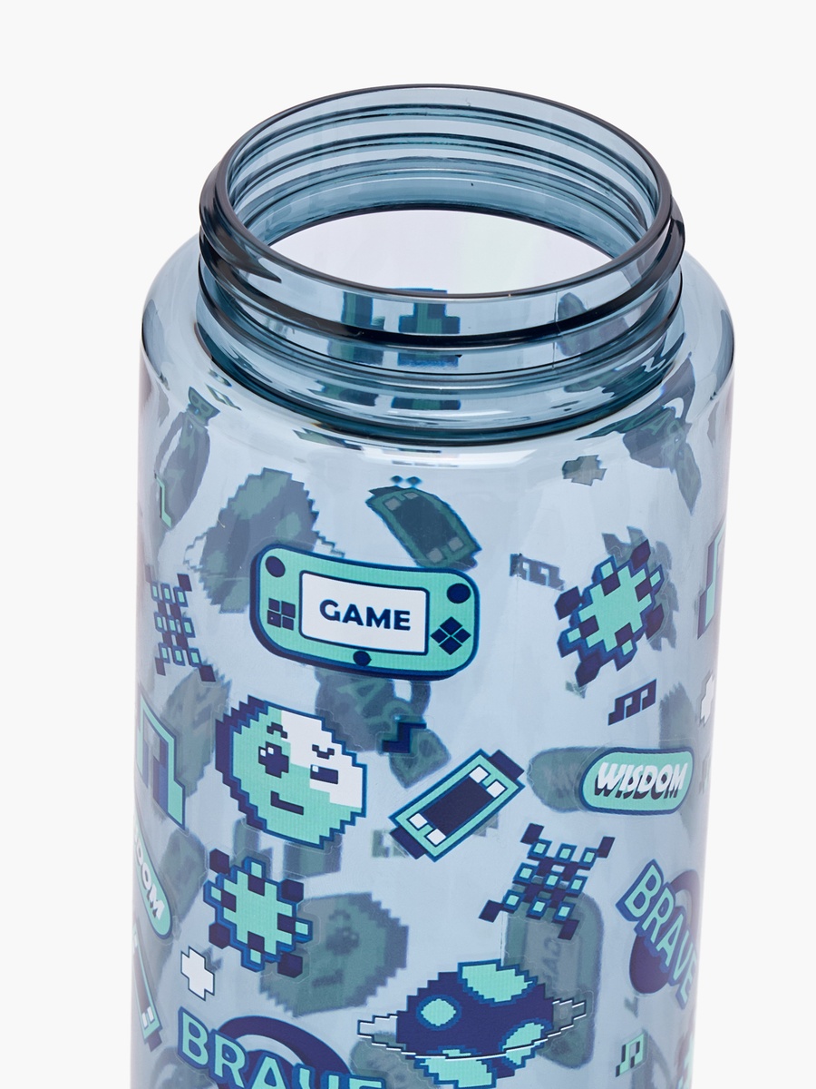 Gaming Print Water Bottle with Spout and Spray - 750 ml