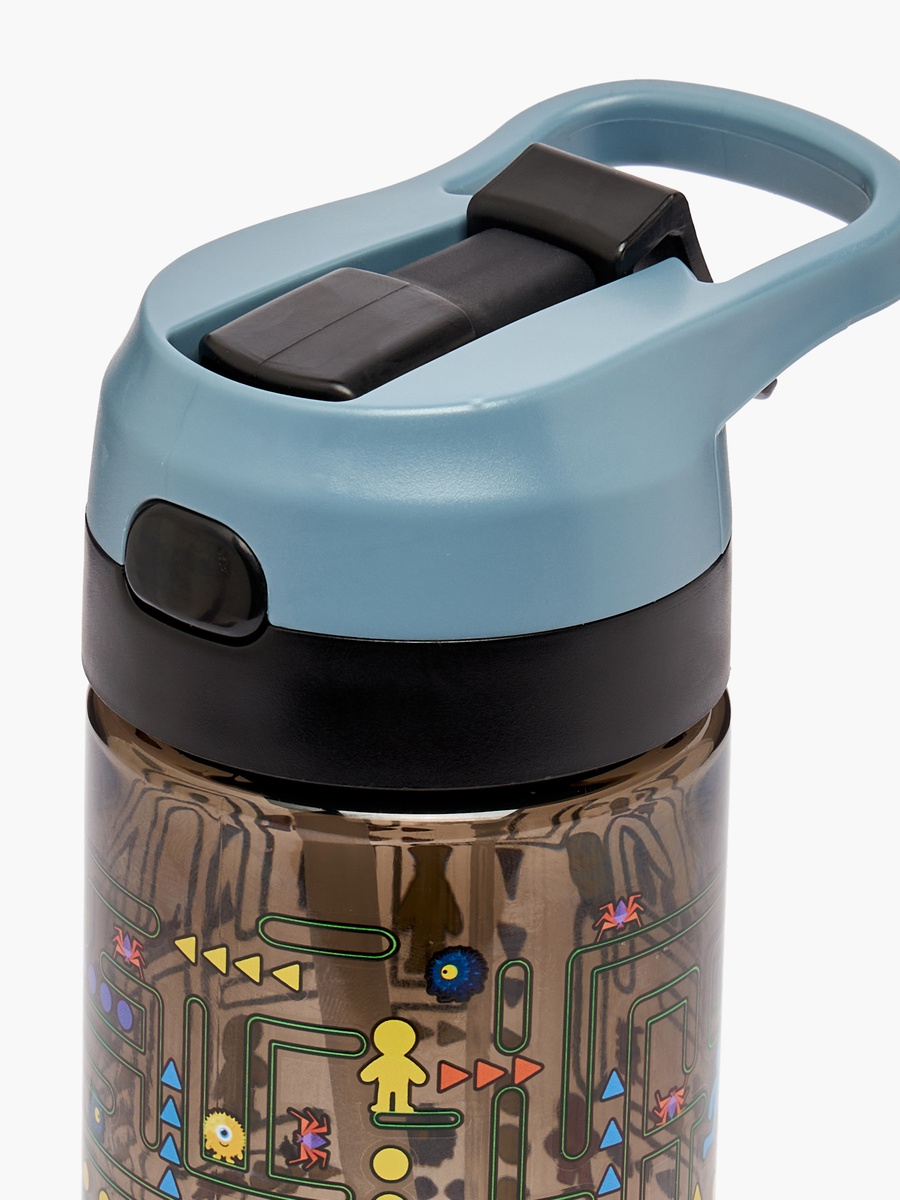 Gaming Print Water Bottle with Spout and Spray - 500 ml
