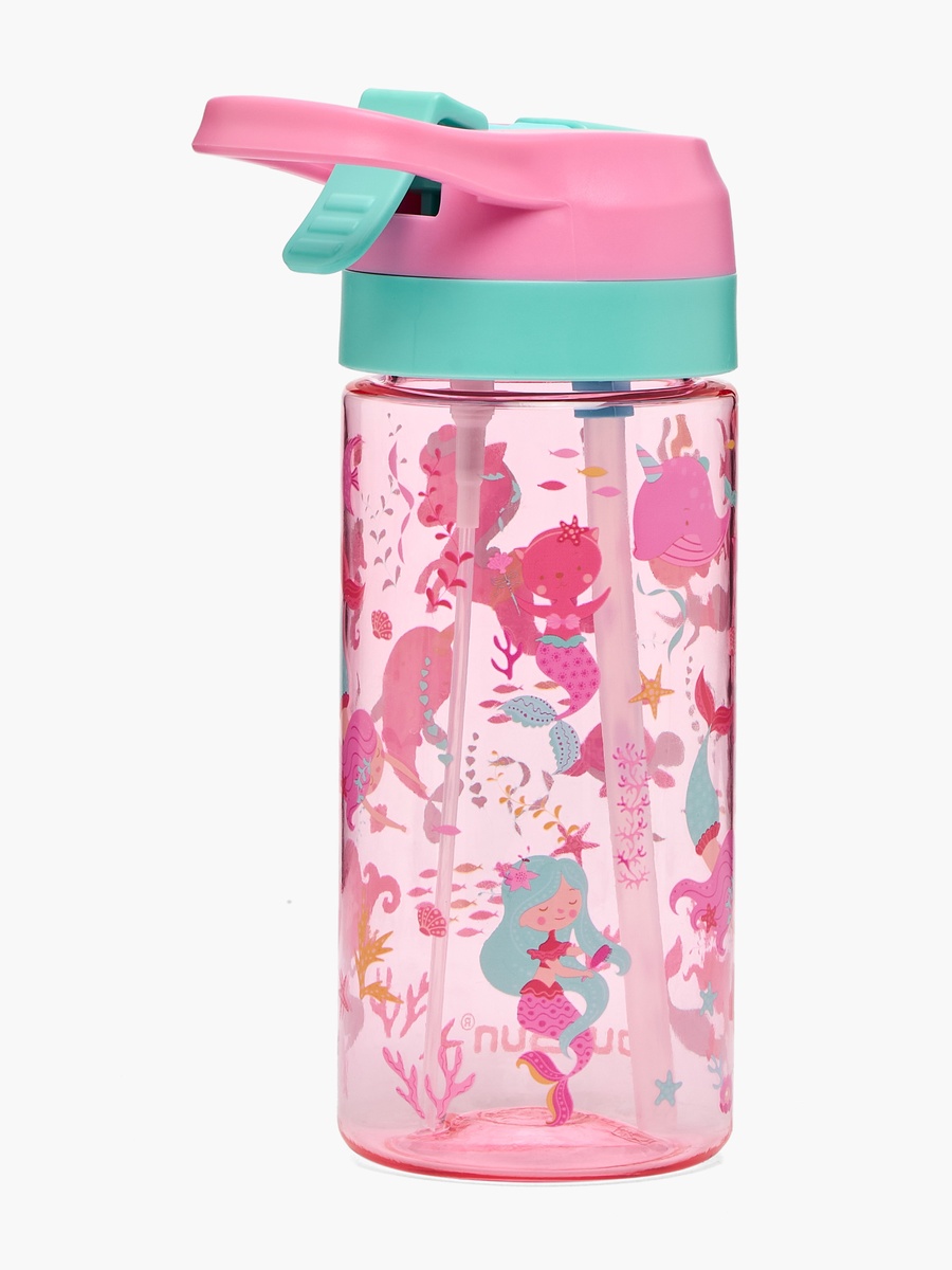 Unicorn Print Water Bottle with Spout and Spray - 500 ml