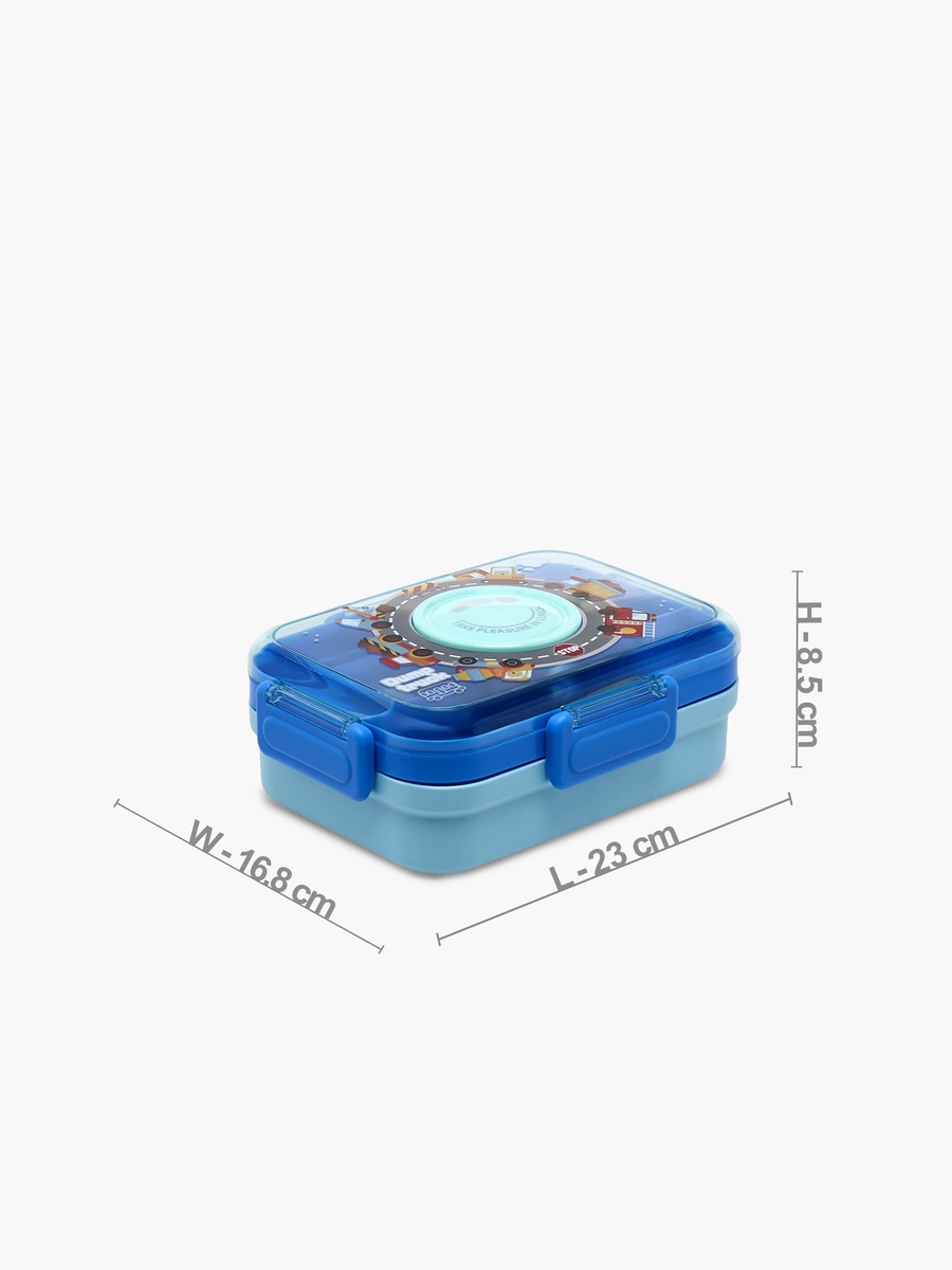 Vehicle Print Lunch Box with 4 Compartments