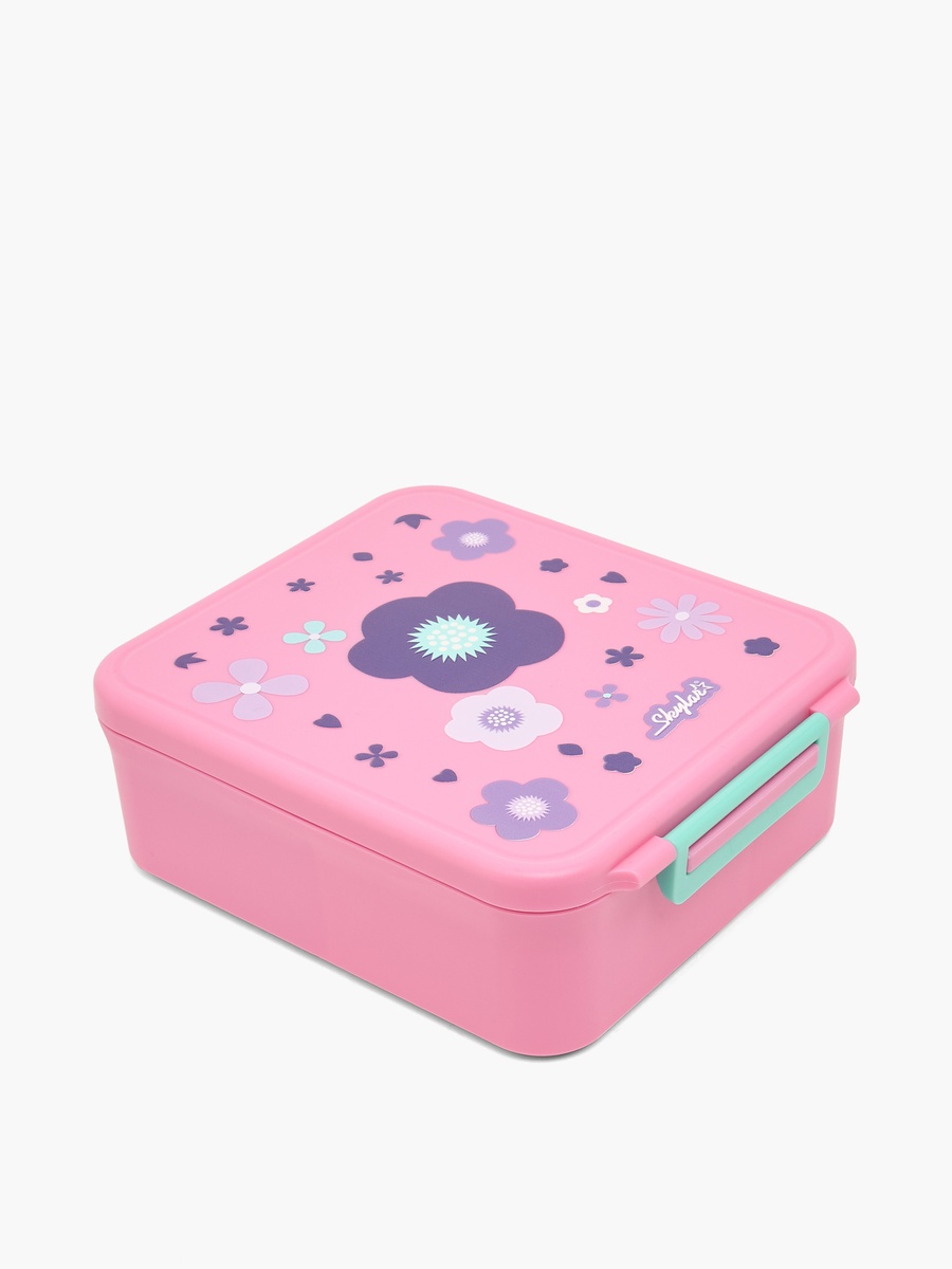 Floral Print Bento Lunch Box with Cutlery
