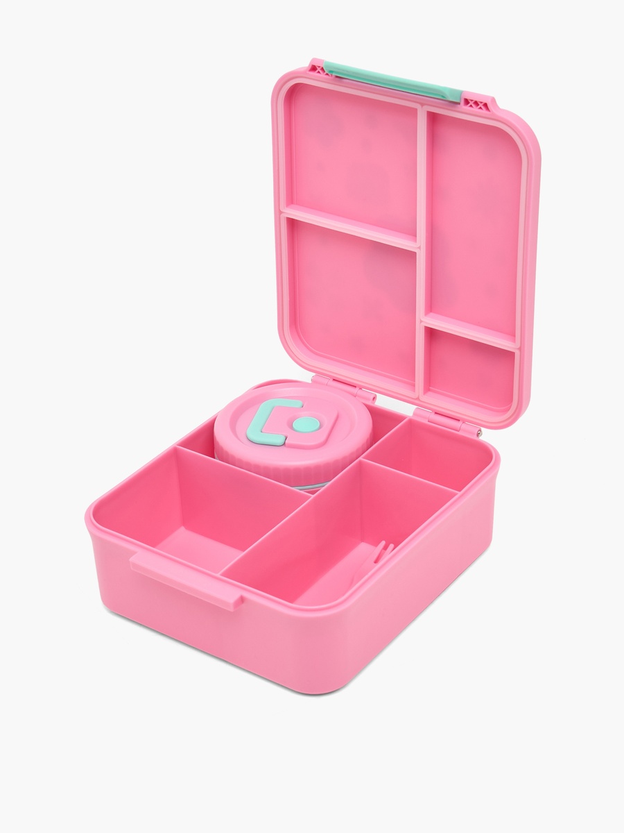Floral Print Bento Lunch Box with Cutlery