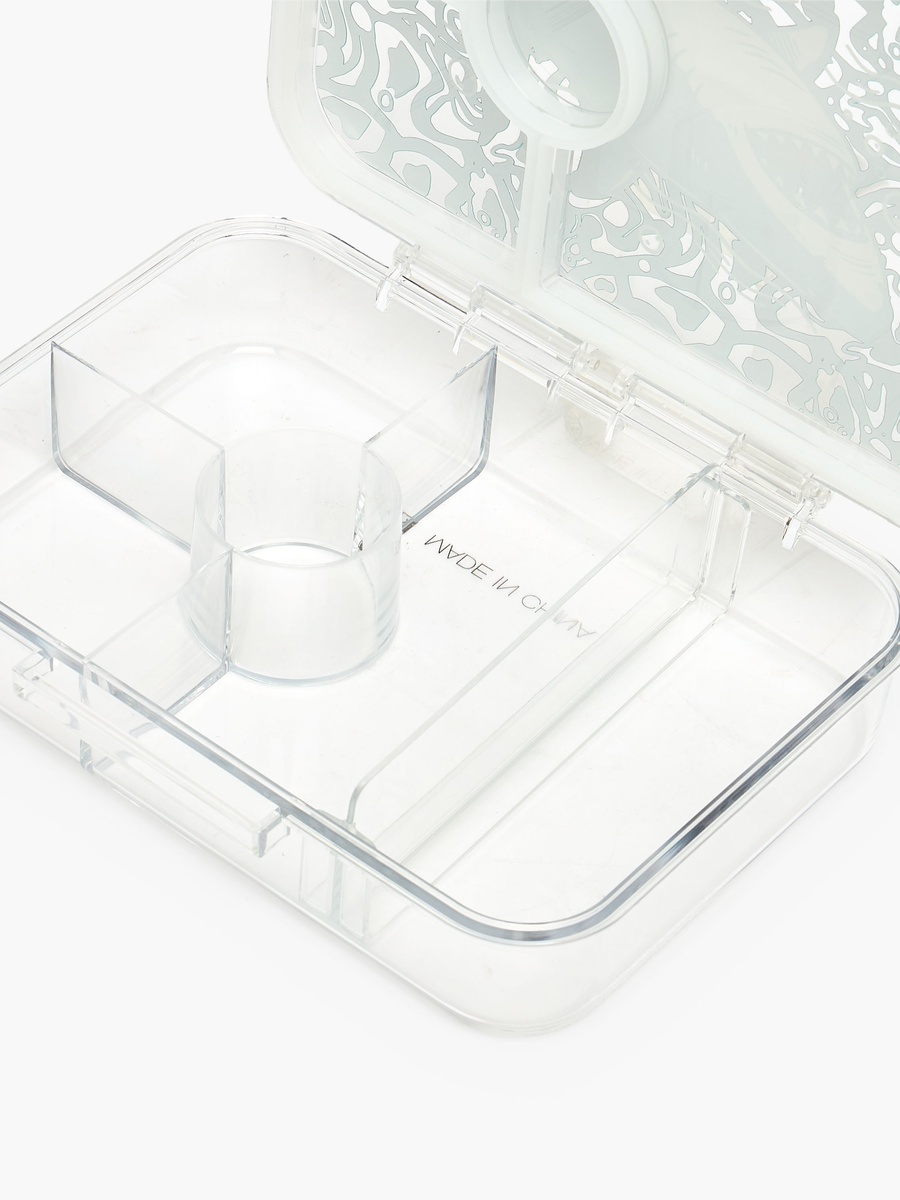 Shark Print Lunch Box with Compartments