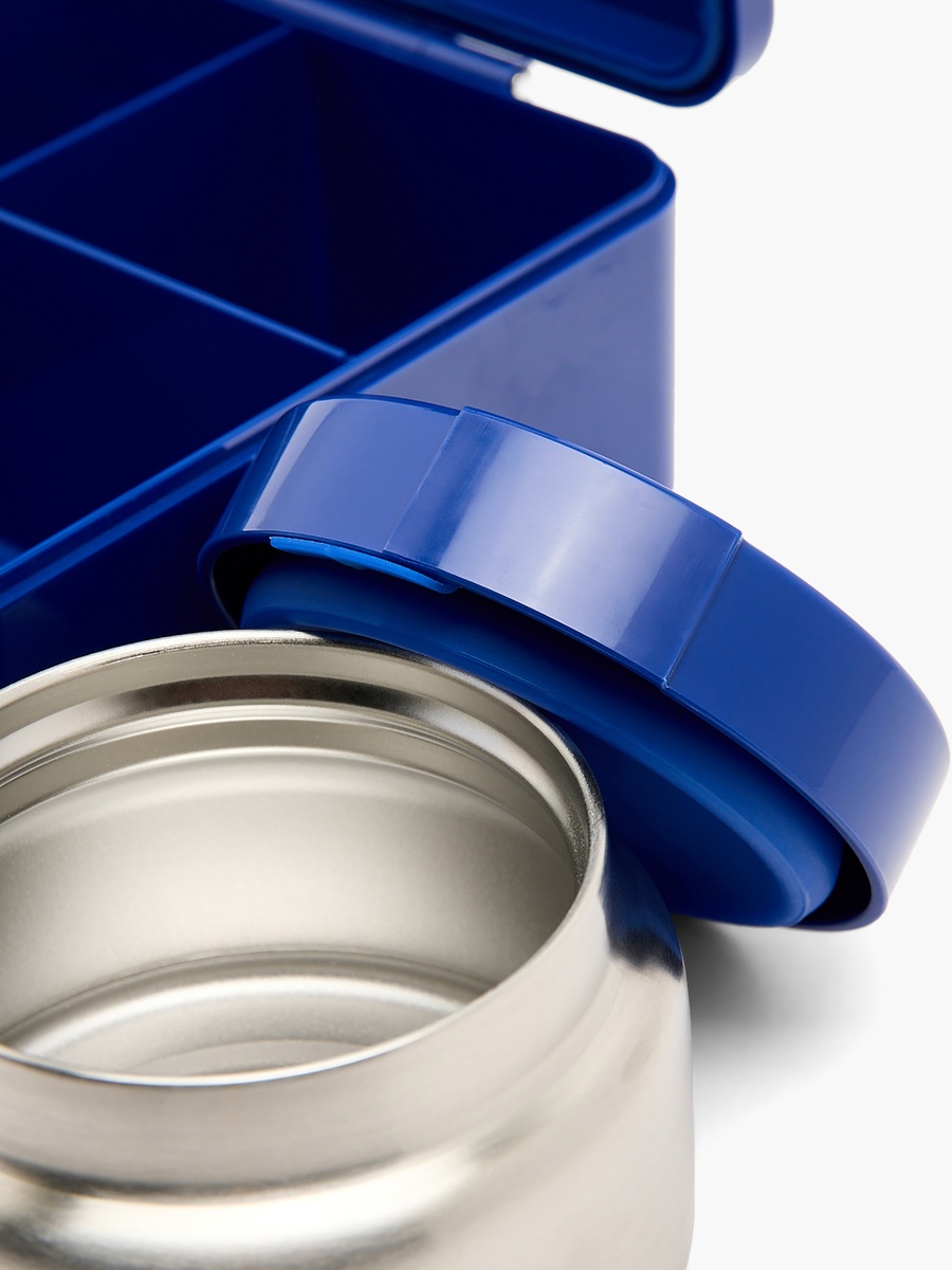 4-Compartment Bento Lunch Box with Food Jar and Cutlery