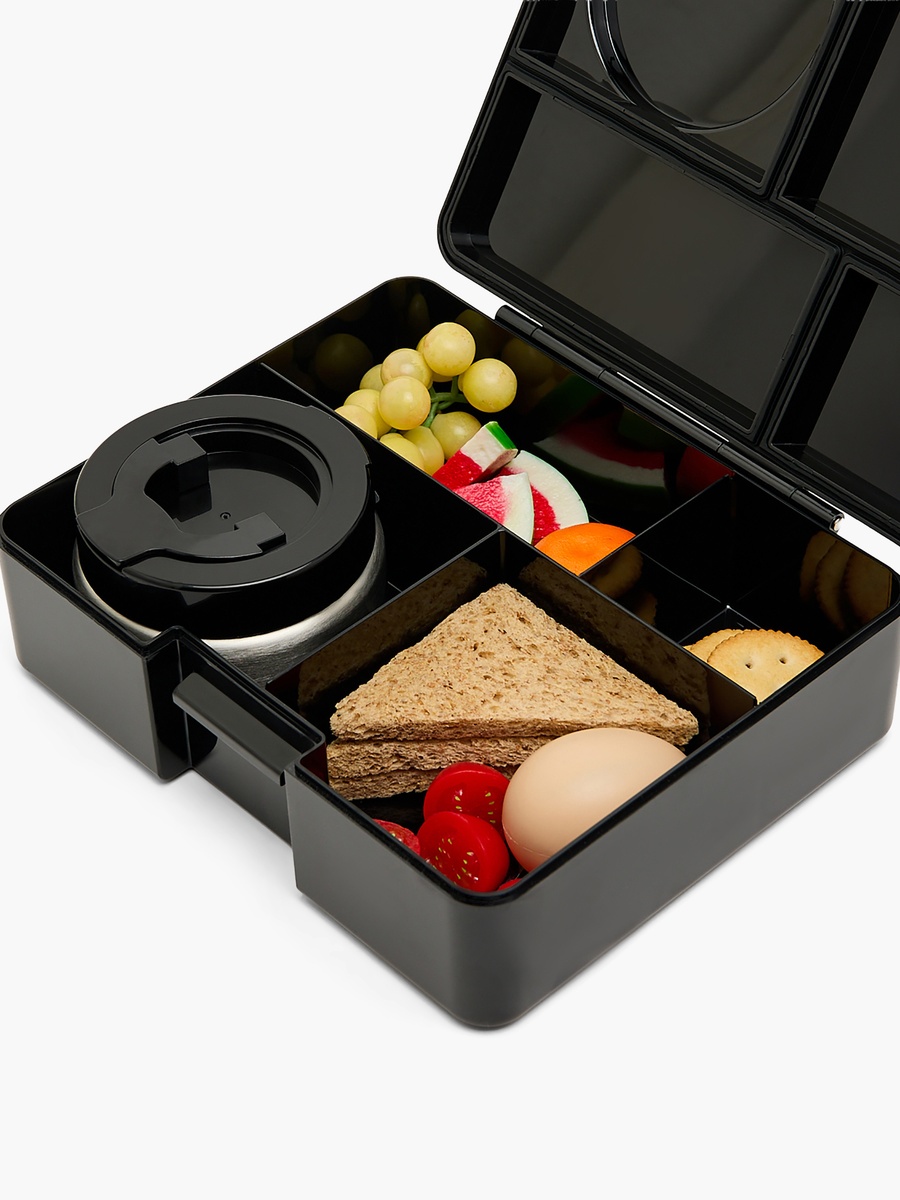 4-Compartment Bento Lunch Box with Food Jar and Cutlery