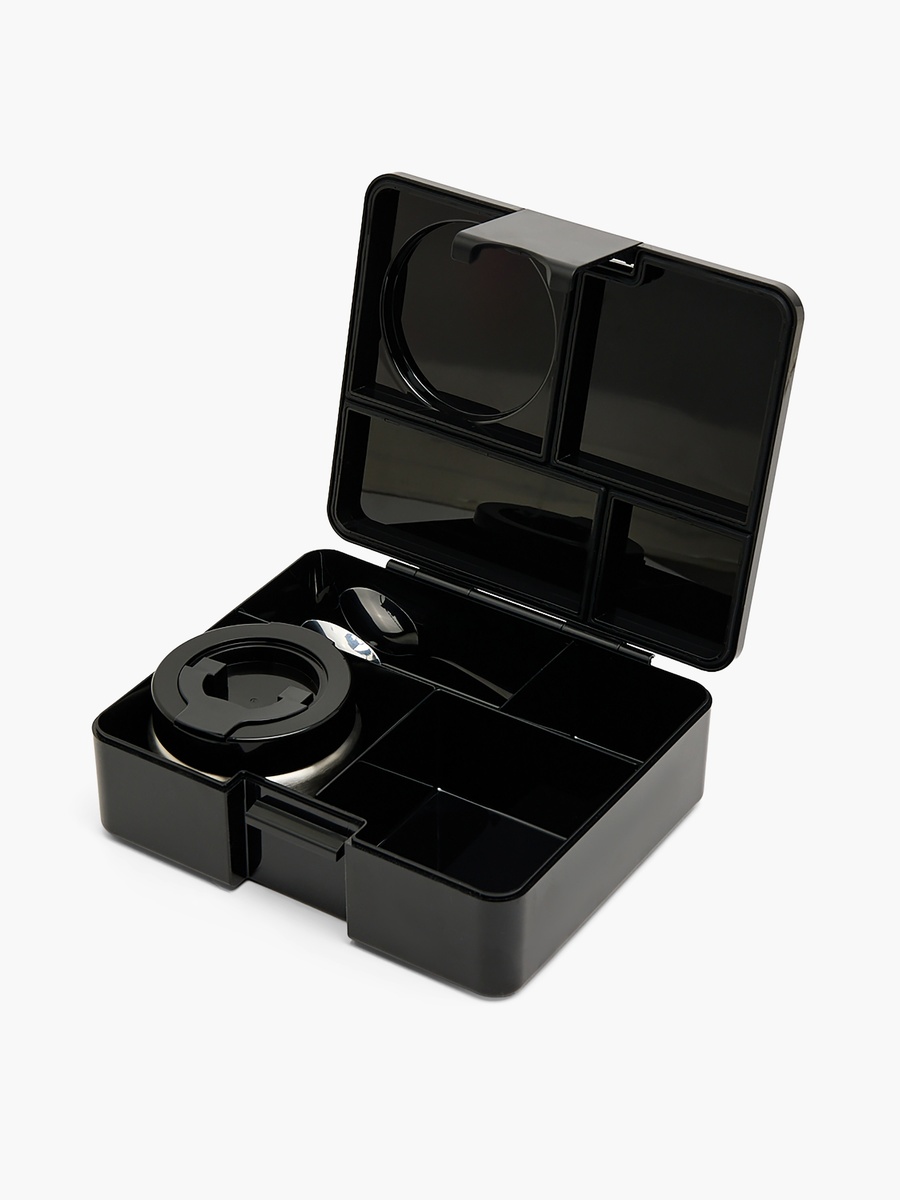 4-Compartment Bento Lunch Box with Food Jar and Cutlery