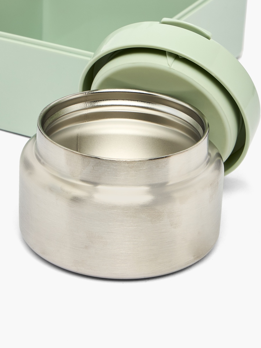 4-Compartment Bento Lunch Box with Food Jar and Cutlery