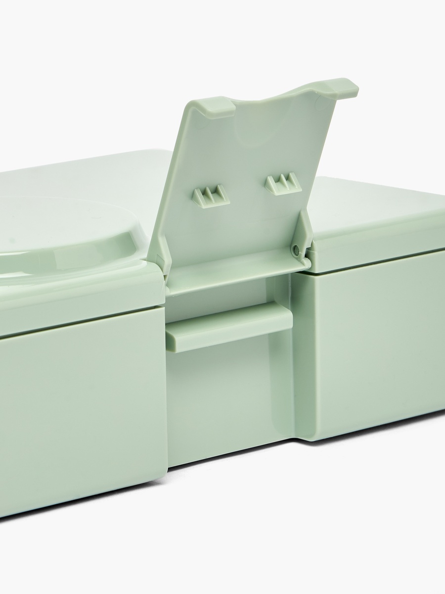 4-Compartment Bento Lunch Box with Food Jar and Cutlery