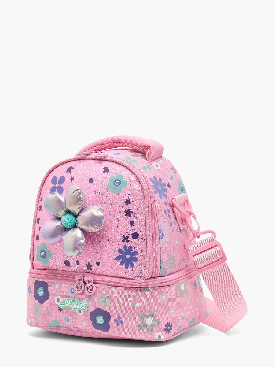Floral Print Lunch Bag with Insulation Design