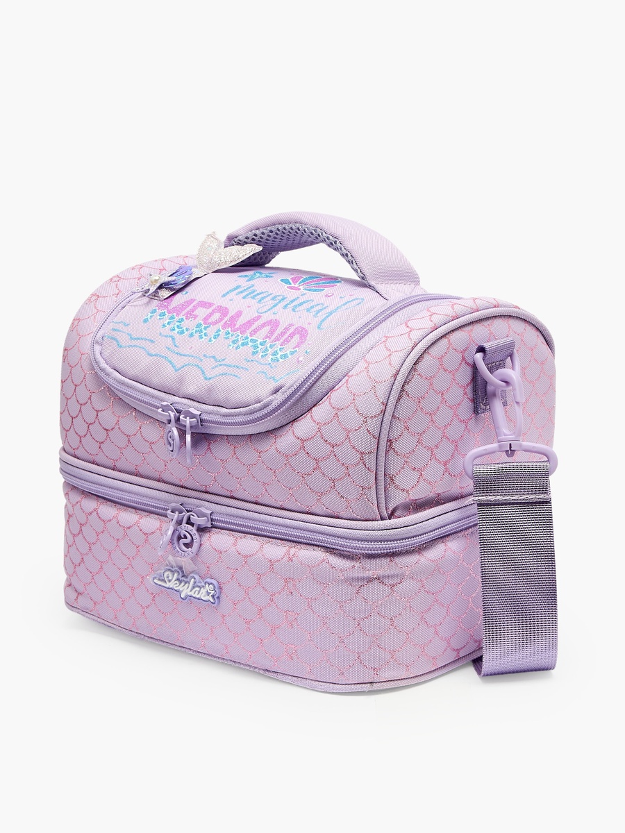 Mermaid Print Lunch Bag with Detachable Strap - 6 L