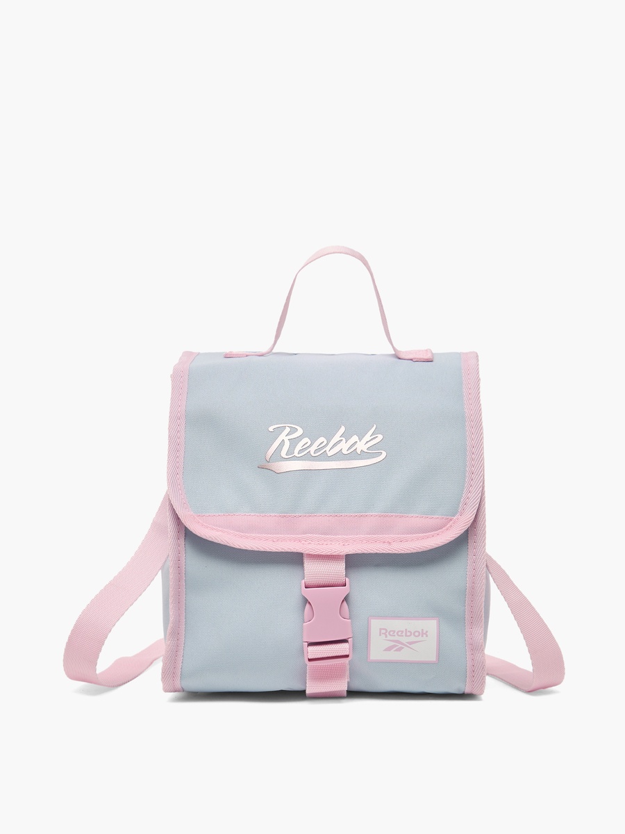 Logo Print Lunch Bag with Buckle Closure