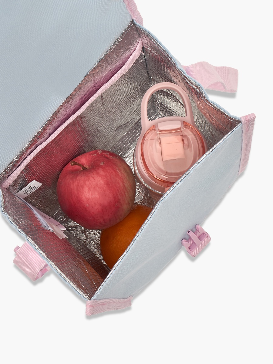 Logo Print Lunch Bag with Buckle Closure