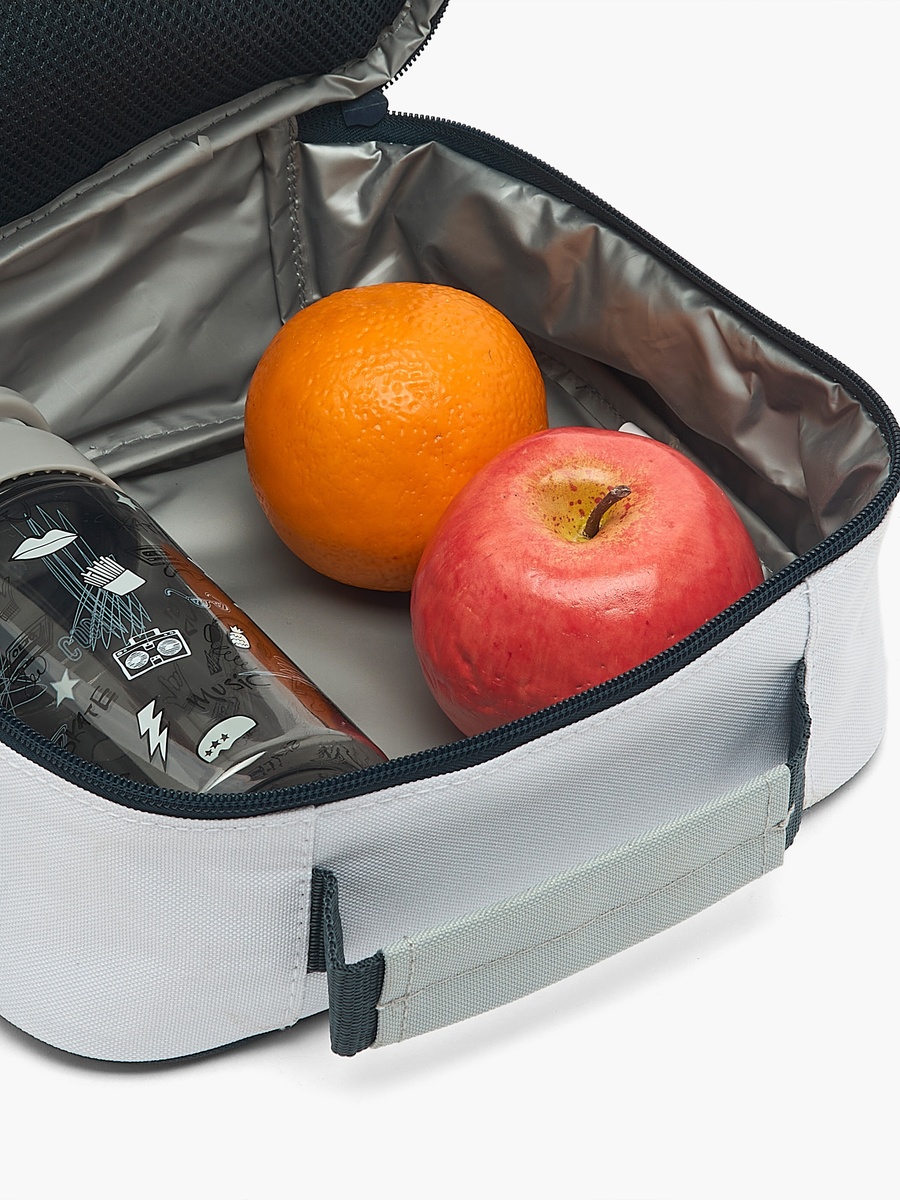 Solid Lunch Bag with Shoulder Strap