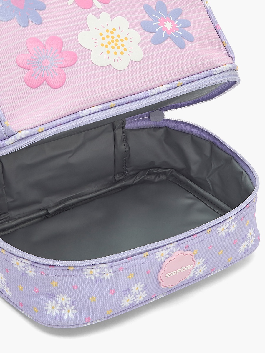 Floral Print Lunch Bag with Shoulder Strap