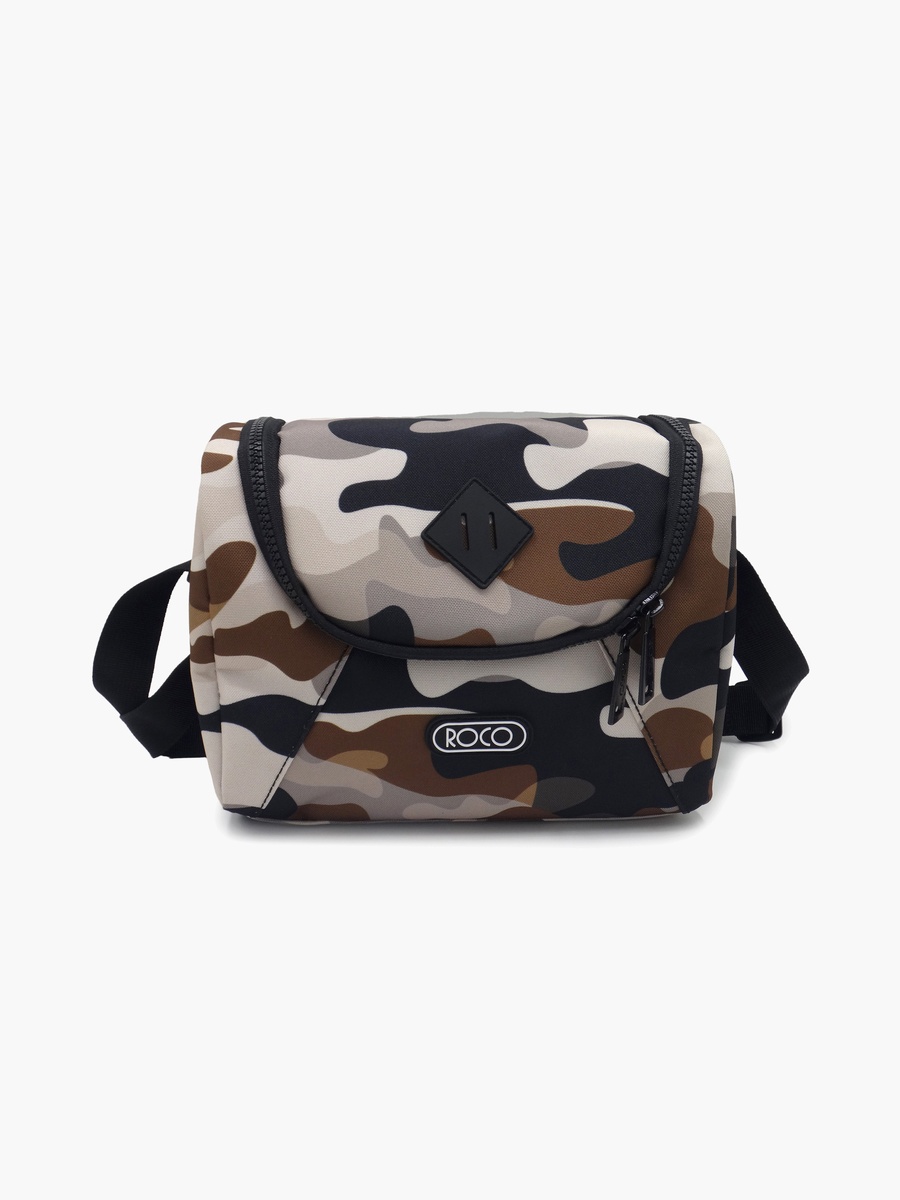 Camouflage Lunch Bag with Insulated Compartment