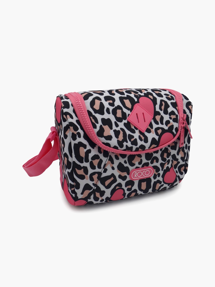 Animal Print Lunch Bag with Insulated Compartment