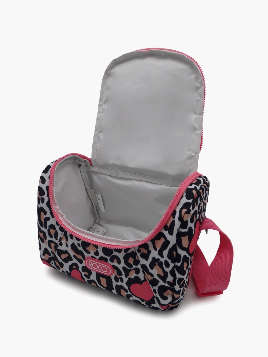 Animal Print Lunch Bag with Insulated Compartment