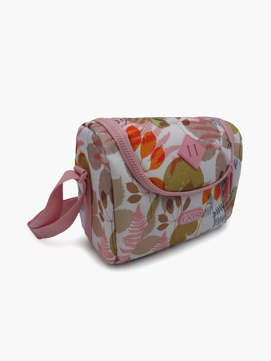 Floral Lunch Bag with Insulated Compartment