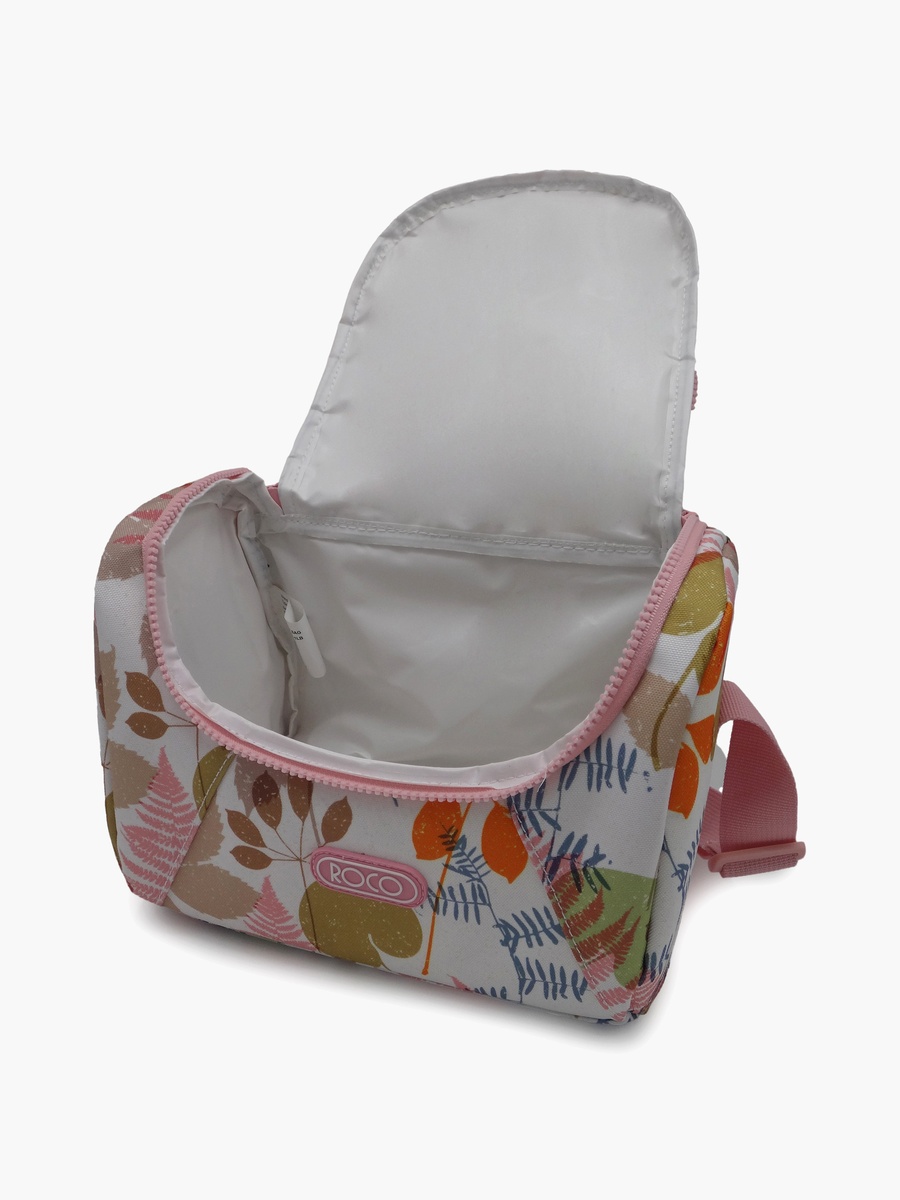 Floral Lunch Bag with Insulated Compartment