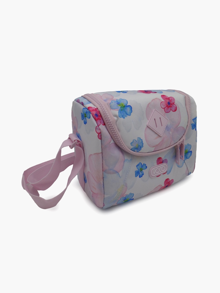 Floral Lunch Bag with Insulated Compartment