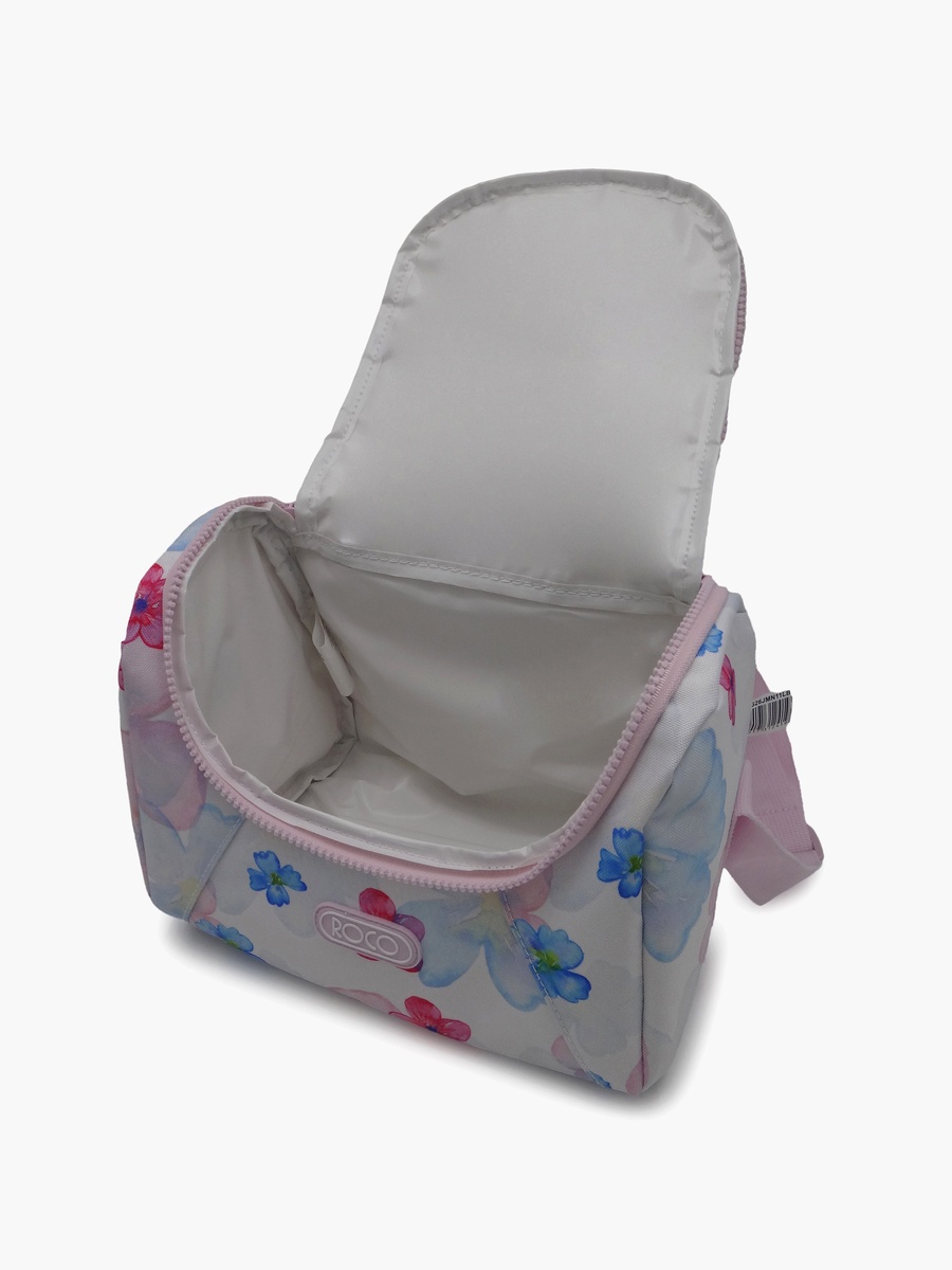Floral Lunch Bag with Insulated Compartment