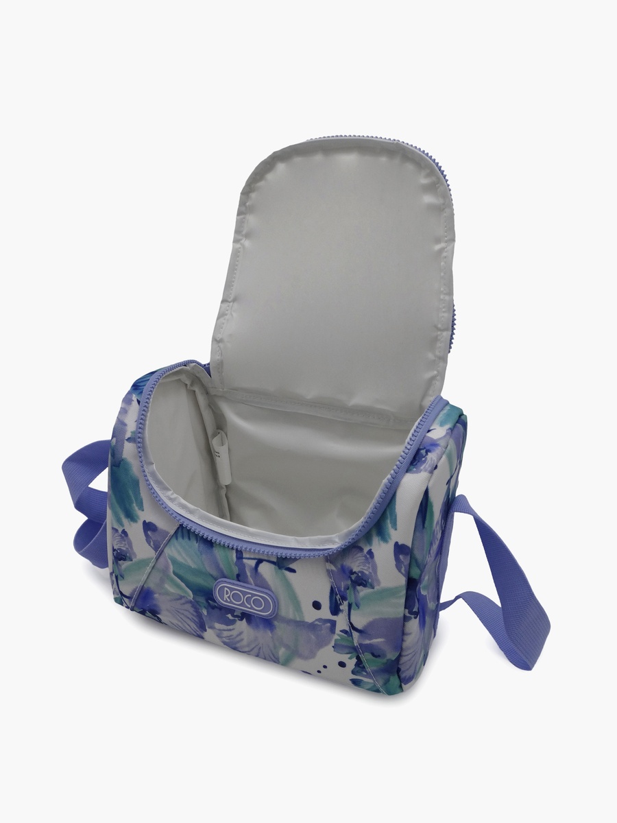 Floral Lunch Bag with Insulated Compartment