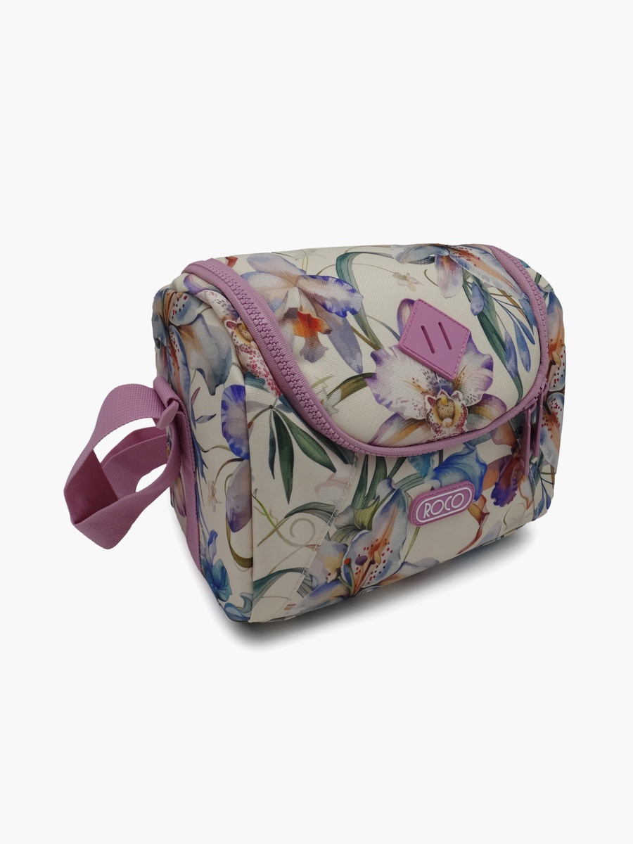Floral Lunch Bag with Insulated Compartment