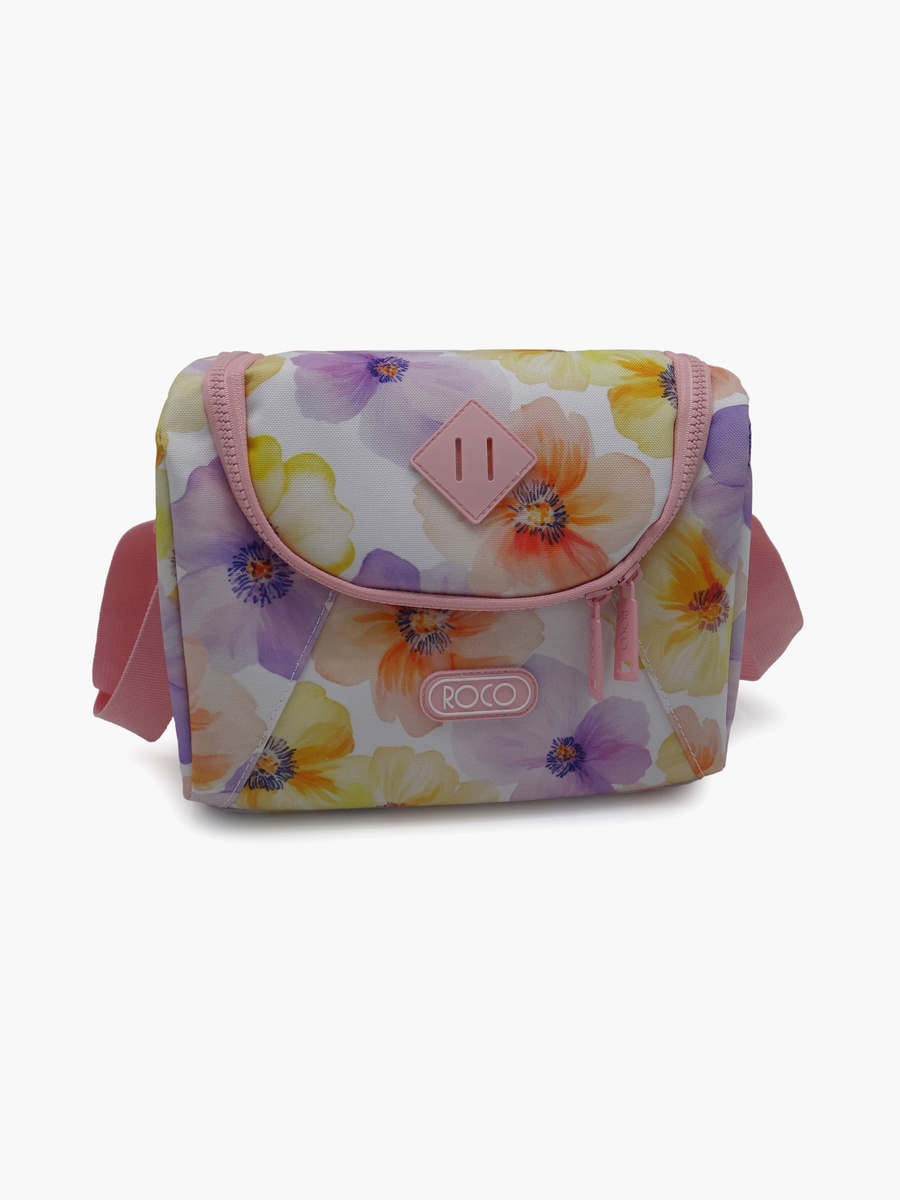 Floral Lunch Bag with Insulated Compartment