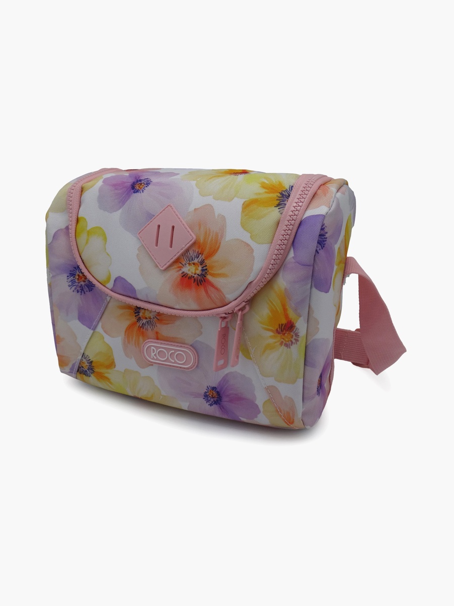 Floral Lunch Bag with Insulated Compartment