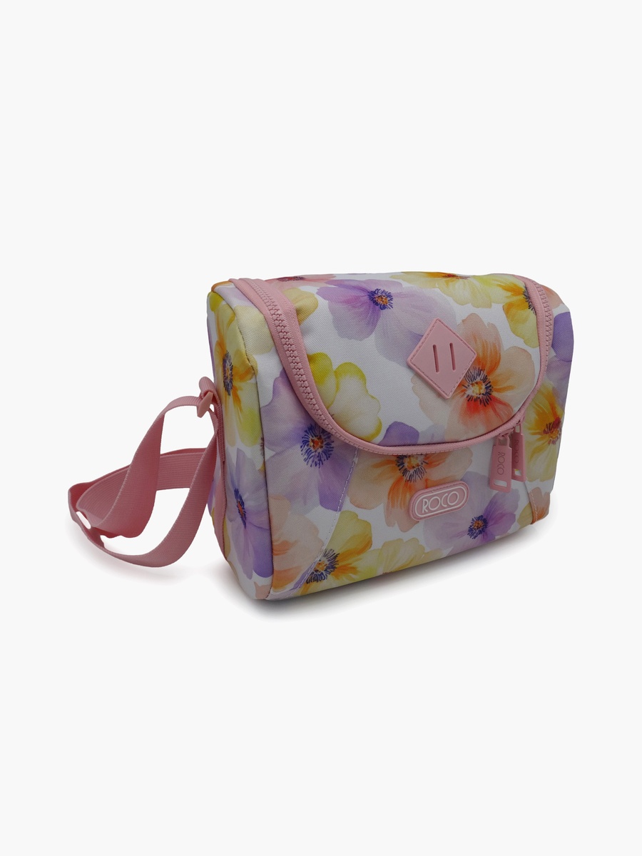 Floral Lunch Bag with Insulated Compartment
