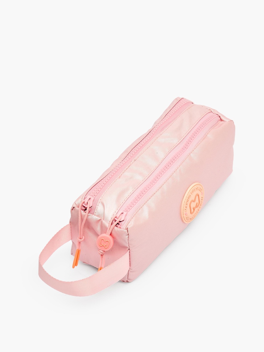 Applique Detail Pencil Pouch with 2 Compartments