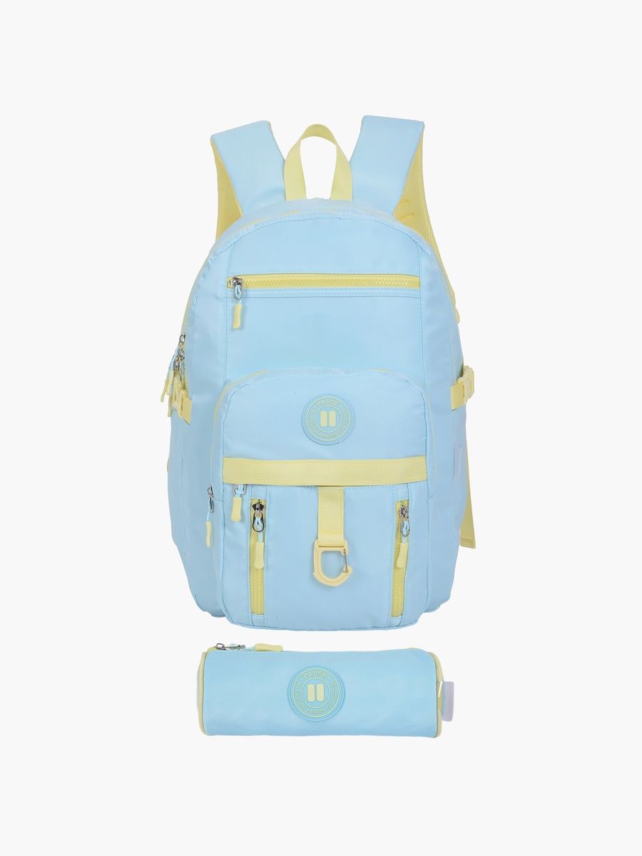 2-Piece School Backpack Set with Laptop Pocket and Pencil Case - 18 Inch