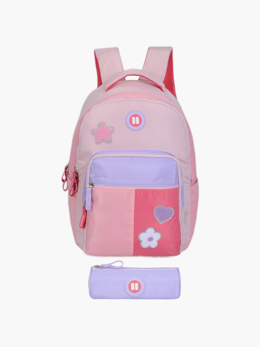 2-Piece School Backpack Set with Laptop Pocket and Pencil Case - 18 Inch