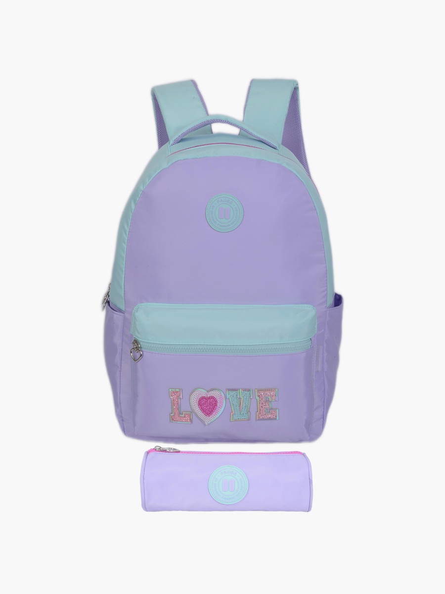 2-Piece School Backpack Set with Laptop Pocket and Pencil Case - 18 Inch