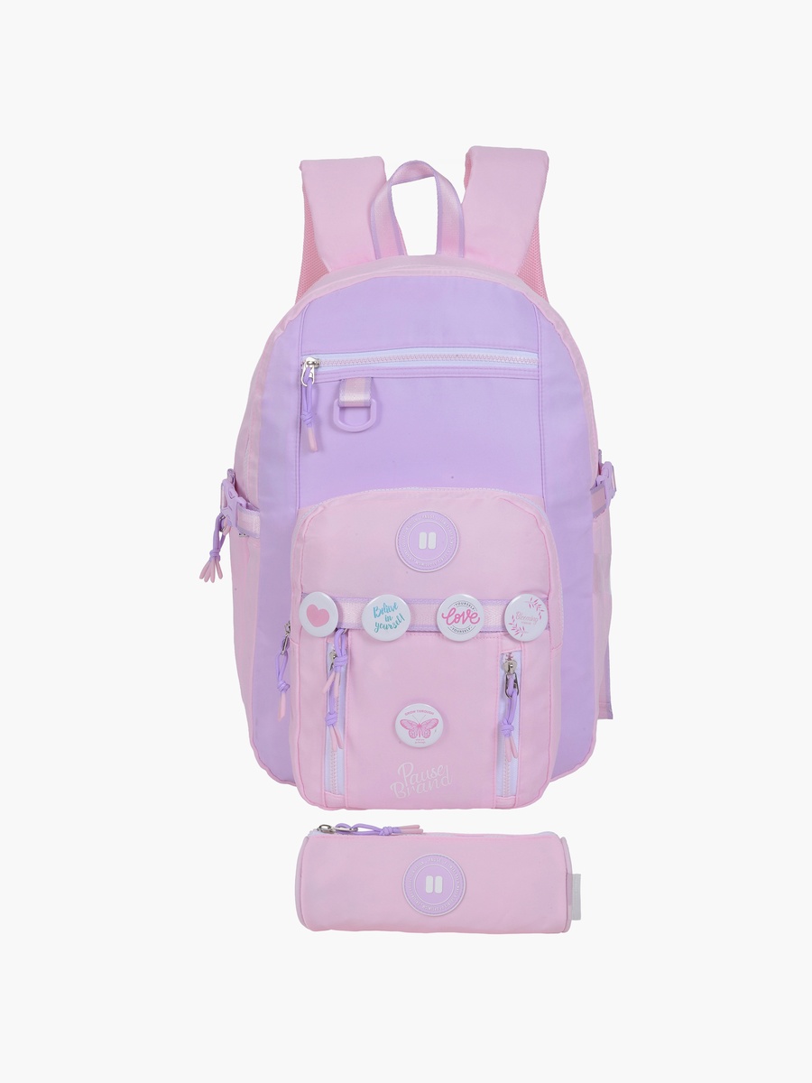 2-Piece School Backpack Set with Laptop Pocket and Pencil Case - 18 Inch