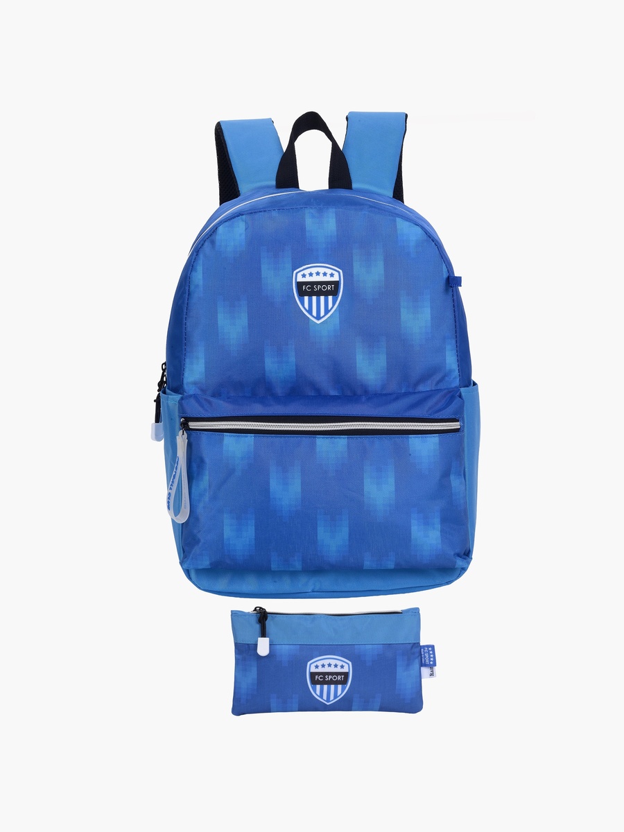 Sport Football 2-Piece School Backpack Set with Pencil Case - 17 Inch