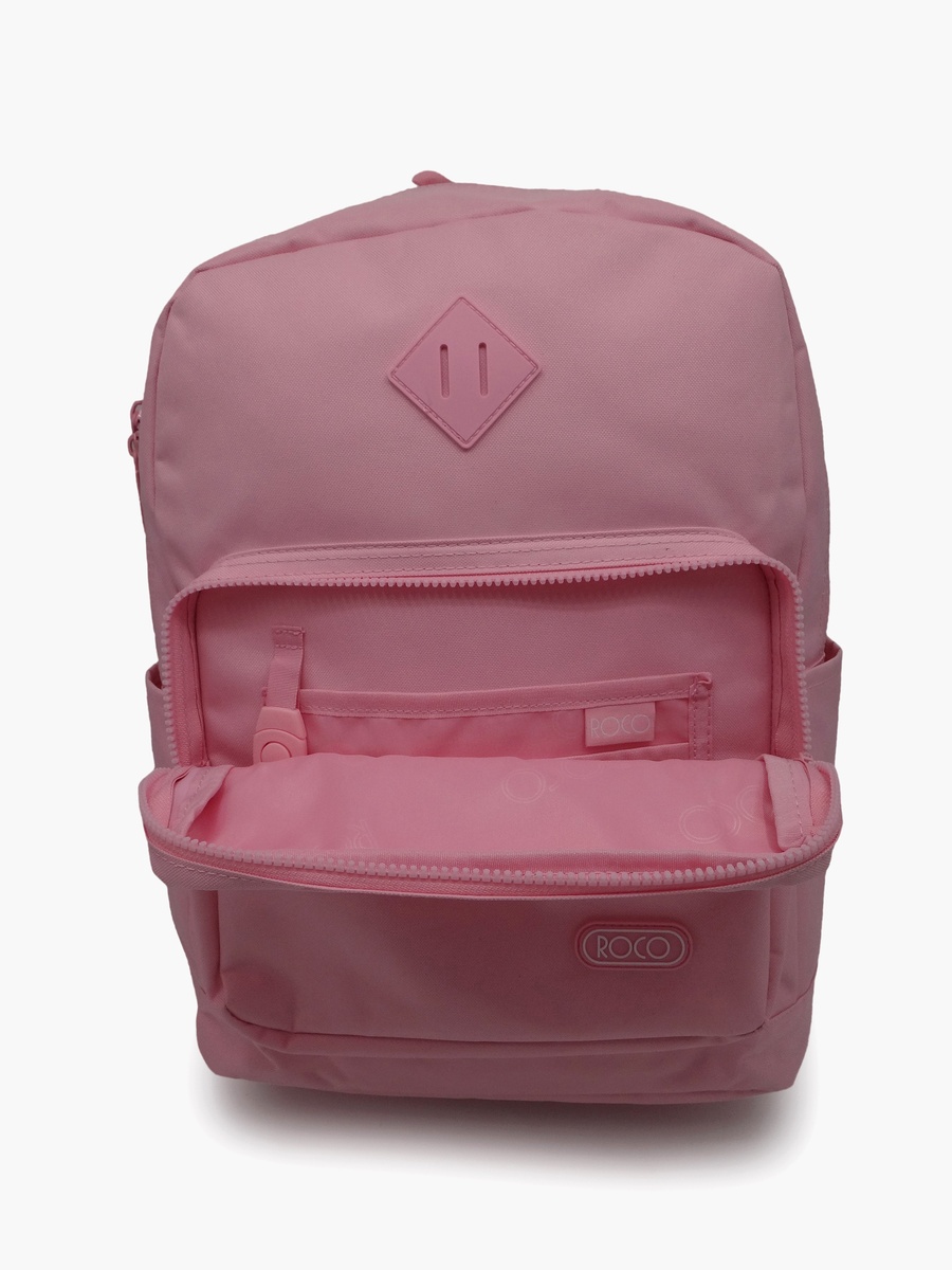 Plain 2-Piece School Backpack Set with Pencil Case - 17 Inch