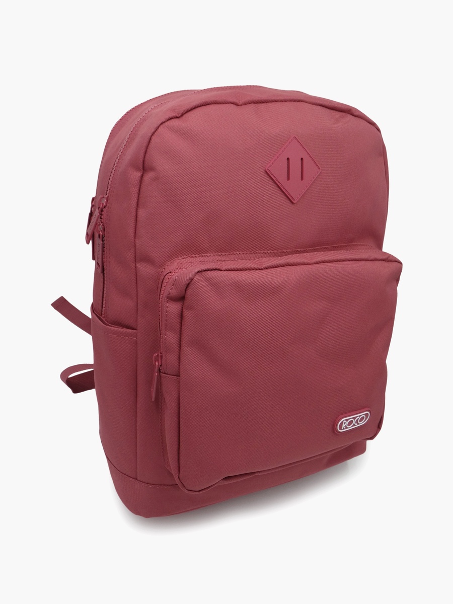 Plain 2-Piece School Backpack Set with Pencil Case - 17 Inch