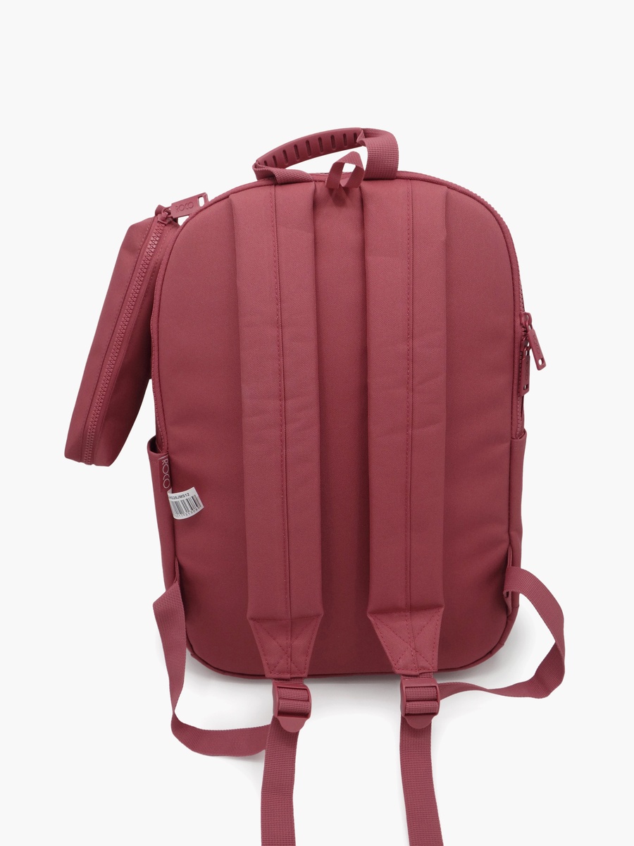 Plain 2-Piece School Backpack Set with Pencil Case - 17 Inch