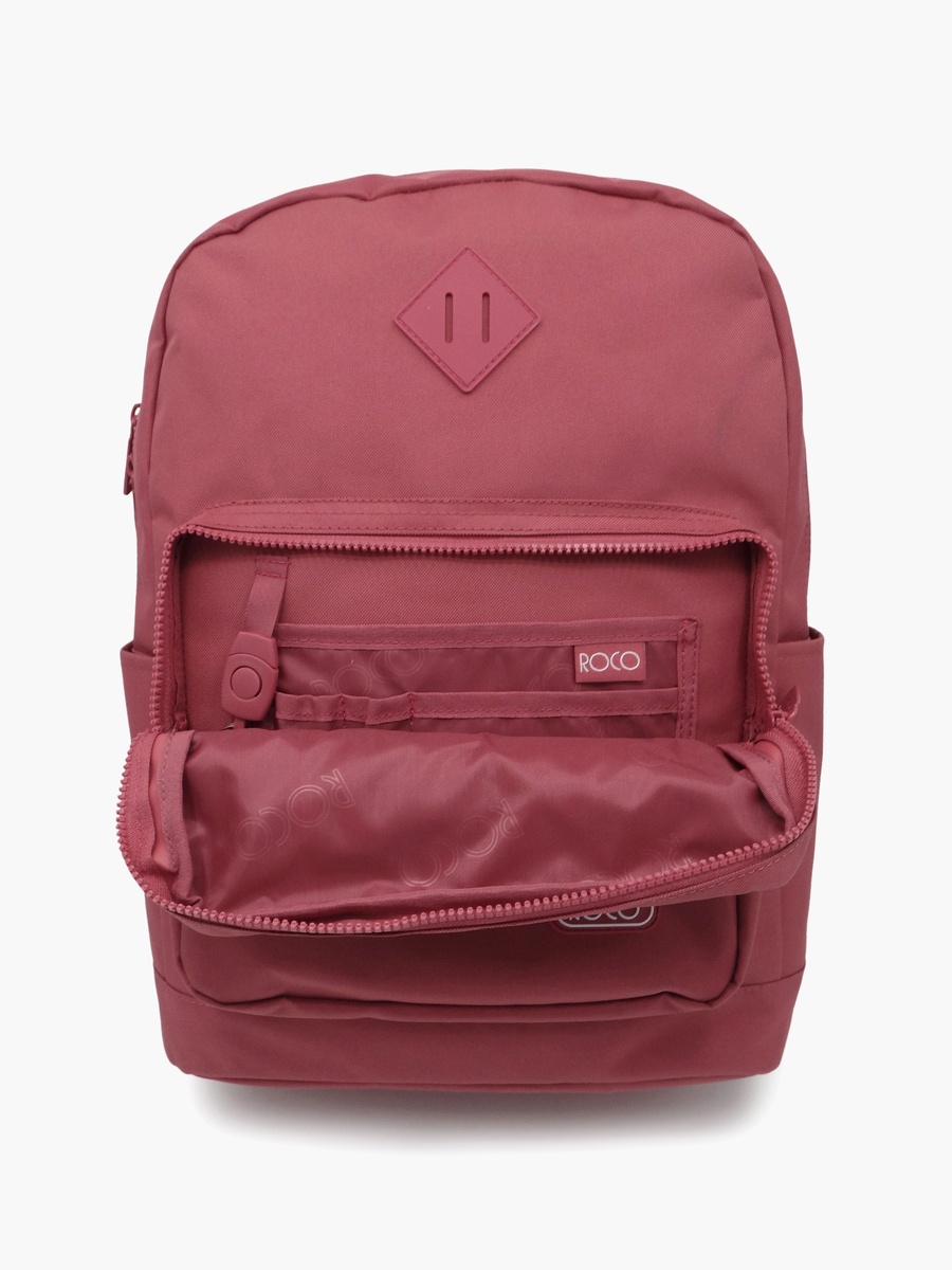 Plain 2-Piece School Backpack Set with Pencil Case - 17 Inch