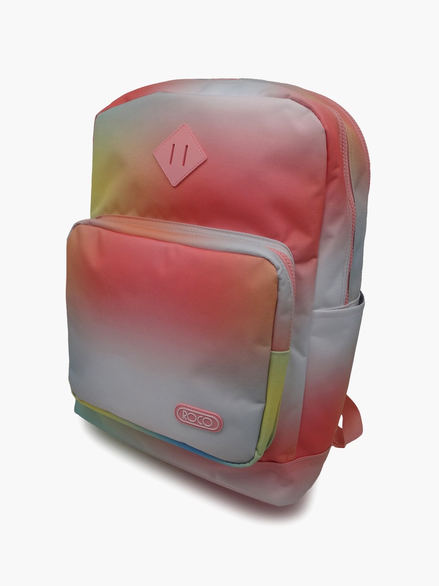 Gradient 2-Piece School Backpack Set with Pencil Case - 17 Inch